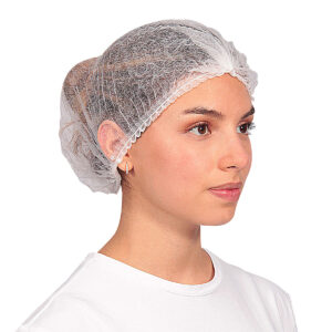 GORRA DESECHABLE BLANCA DE PAPEL TELA