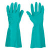 GUANTE DE NITRILO VERDE 45CM M(8) CON NORMAS