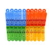 PINZA PLÁSTICA ECONÓMICA COLGAR ROPA COLORES VARIOS_ 20PCS